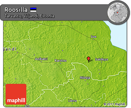 Physical 3D Map of Roosilla