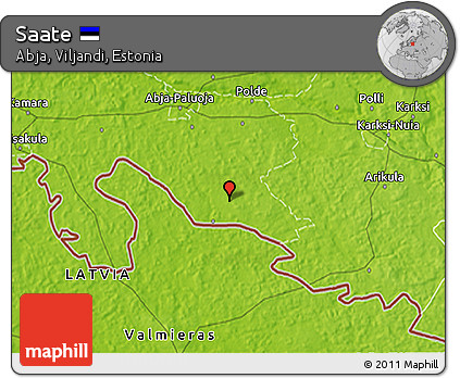 Physical 3D Map of Saate