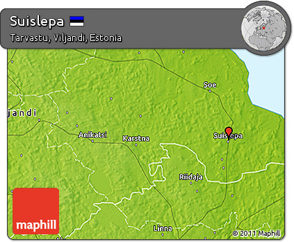 Physical 3D Map of Suislepa