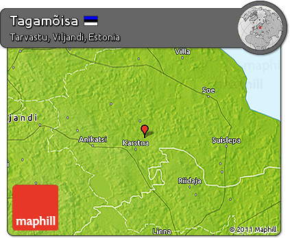 Physical 3D Map of Tagamõisa