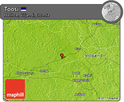Physical 3D Map of Toosi