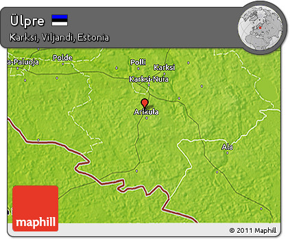 Physical 3D Map of Ülpre