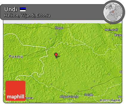 Physical 3D Map of Undi