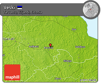 Physical 3D Map of Veski