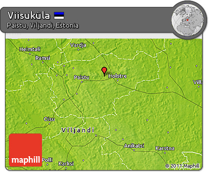 Physical 3D Map of Viisuküla