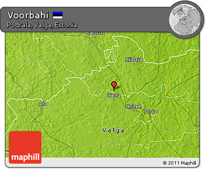 Physical 3D Map of Voorbahi