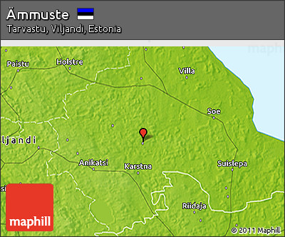 Physical 3D Map of Ämmuste