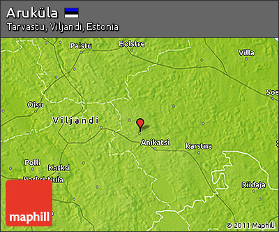 Physical 3D Map of Aruküla