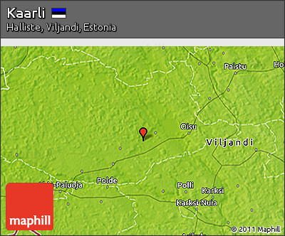 Physical 3D Map of Kaarli