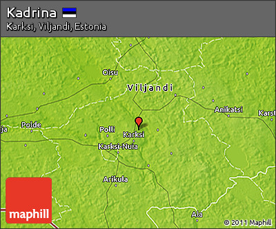 Physical 3D Map of Kadrina
