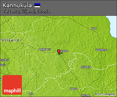 Physical 3D Map of Kannuküla