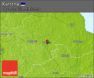 Physical 3D Map of Kärstna