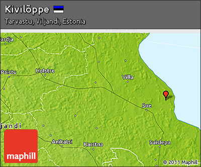 Physical 3D Map of Kivilõppe