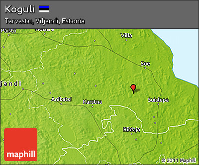 Physical 3D Map of Koguli