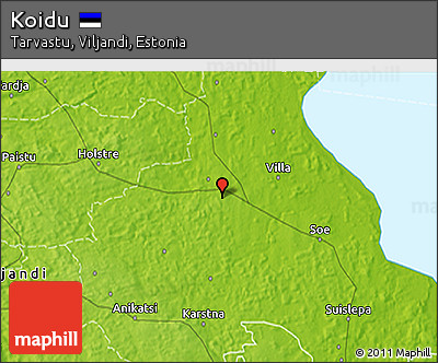 Physical 3D Map of Koidu