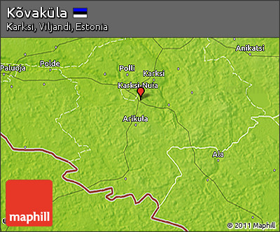 Physical 3D Map of Kõvaküla