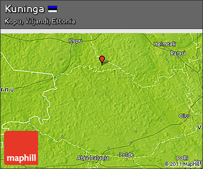 Physical 3D Map of Kuninga