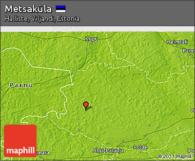Physical 3D Map of Metsaküla
