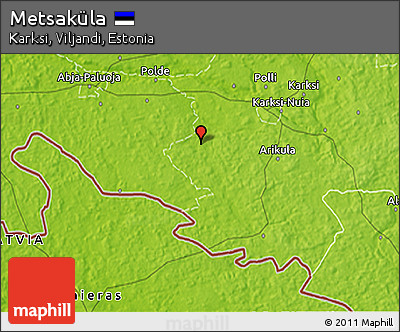 Physical 3D Map of Metsaküla