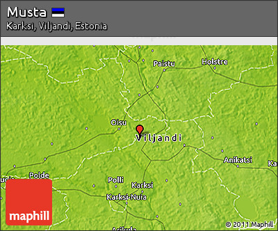 Physical 3D Map of Musta