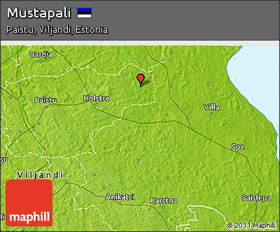 Physical 3D Map of Mustapali