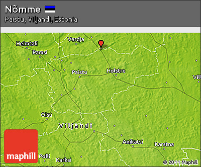 Physical 3D Map of Nõmme