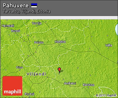Physical 3D Map of Pahuvere