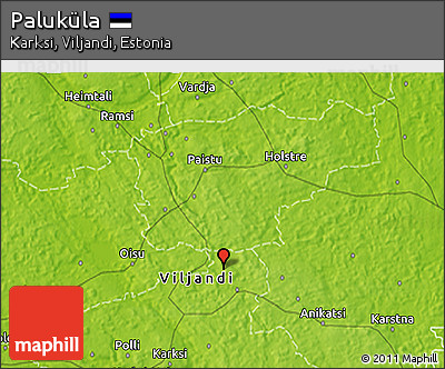 Physical 3D Map of Paluküla