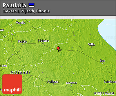 Physical 3D Map of Paluküla