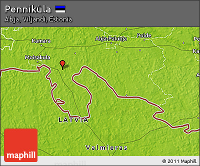 Physical 3D Map of Penniküla