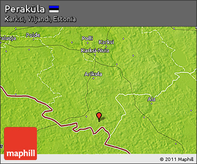 Physical 3D Map of Peraküla