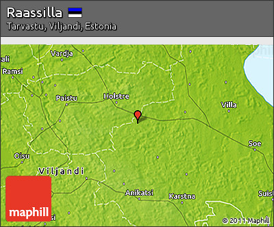 Physical 3D Map of Raassilla