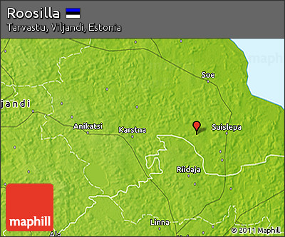 Physical 3D Map of Roosilla