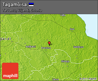 Physical 3D Map of Tagamõisa