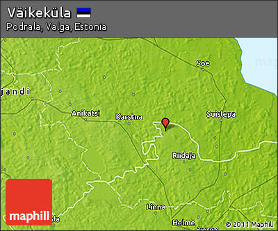 Physical 3D Map of Väikeküla