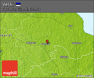 Physical 3D Map of Veski