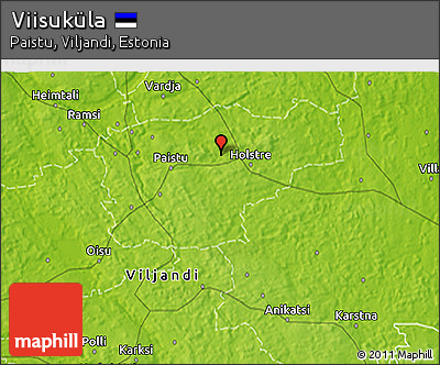 Physical 3D Map of Viisuküla