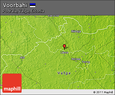 Physical 3D Map of Voorbahi