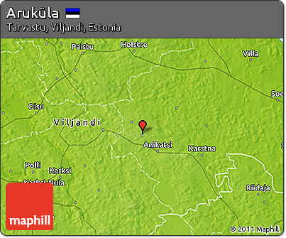 Physical 3D Map of Aruküla