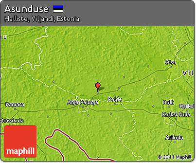 Physical 3D Map of Asunduse