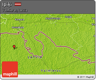 Physical 3D Map of Ipiķi