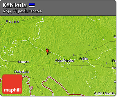 Physical 3D Map of Käbiküla