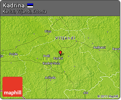Physical 3D Map of Kadrina