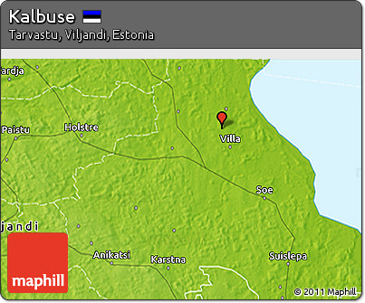 Physical 3D Map of Kalbuse