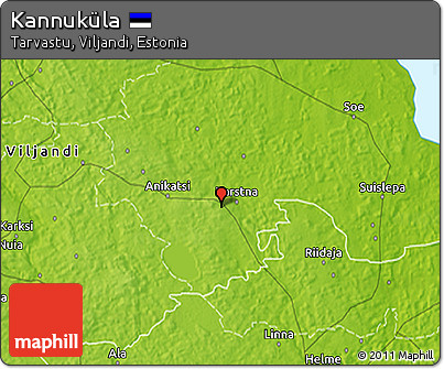 Physical 3D Map of Kannuküla