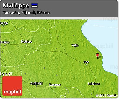 Physical 3D Map of Kivilõppe