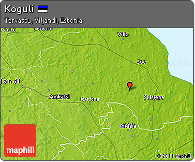 Physical 3D Map of Koguli