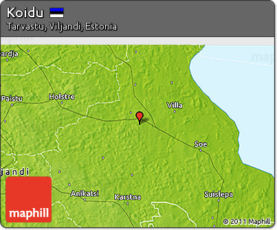 Physical 3D Map of Koidu