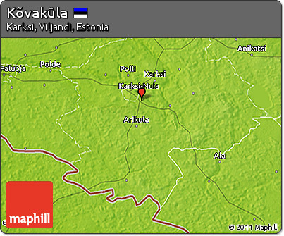 Physical 3D Map of Kõvaküla