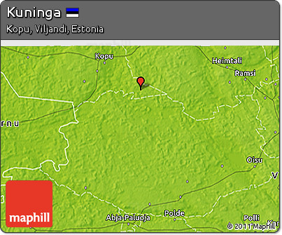 Physical 3D Map of Kuninga